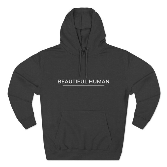 HLH- Beautiful Human All Gender Premium Pullover Hoodie - Picture 3 of 6